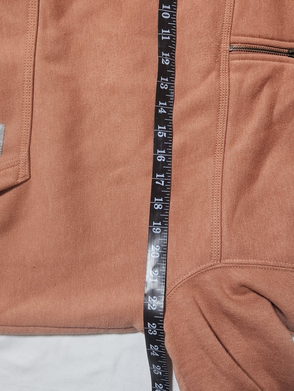 Carhartt Rain Defender Loose Fit Hooded Quarter Zip Sweatshirt Hoodie Medium M - Picture 6 of 7